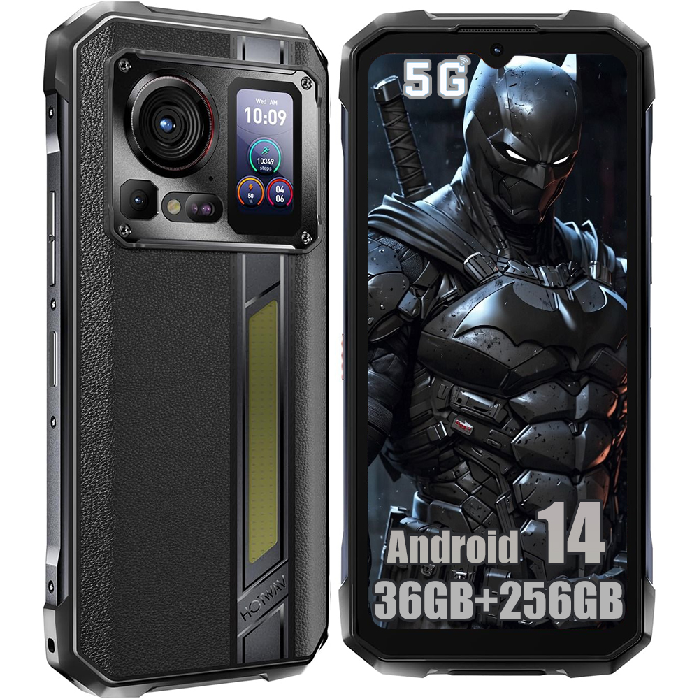 HOTWAV Hyper 7 Pro 5G Rugged Smartphone 36GB+256GB Android 14 10800mAh 120Hz 200MP+24MP Night Vision