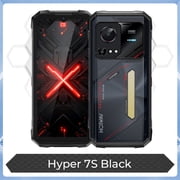 HOTWAV Hyper 7S Rugged Phone 5G Octa-core Android 15 Smartphone 6.6 HD 120Hz 10800mAh,Black,Black
