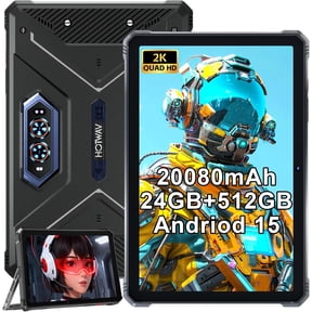 HOTWAV R9 Plus Rugged Tablet, IP68 & IP69K Waterproof Drop-Proof 11 Inch 2K FHD 24GB 512GB/TF 2TB Tablet, 20080mAh Battery