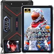 HOTWAV R9 Plus Rugged Tablet, IP68 & IP69K Waterproof Drop-Proof 11 Inch 2K FHD 24GB 512GB/TF 2TB Tablet, 20080mAh Battery
