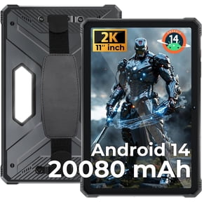 HOTWAV R9 Pro 2025 Rugged Tablet Android 14-2K 11 Inch 20080mAh Waterproof Tablet, 20GB 256GB/2TB SD Outdoor Tablets,Black