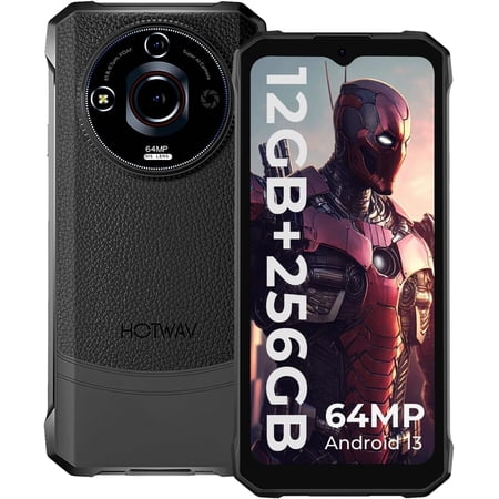 HOTWAV T7 Pro Rugged SmartPhone 12GB+256GB 2K Android 13 6280mAh 8MP+64MP IP68IP69K Dual 4G NFC