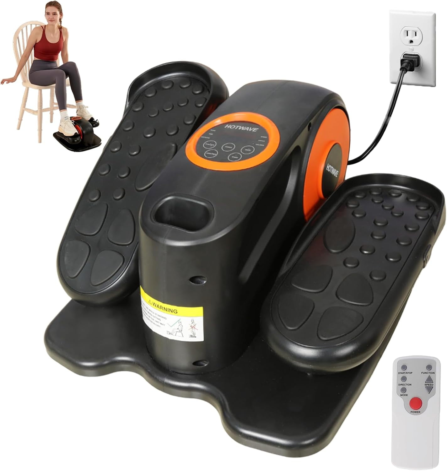 HOTWAVE Under Desk Elliptical Electric,Ellipse Leg Exerciser for