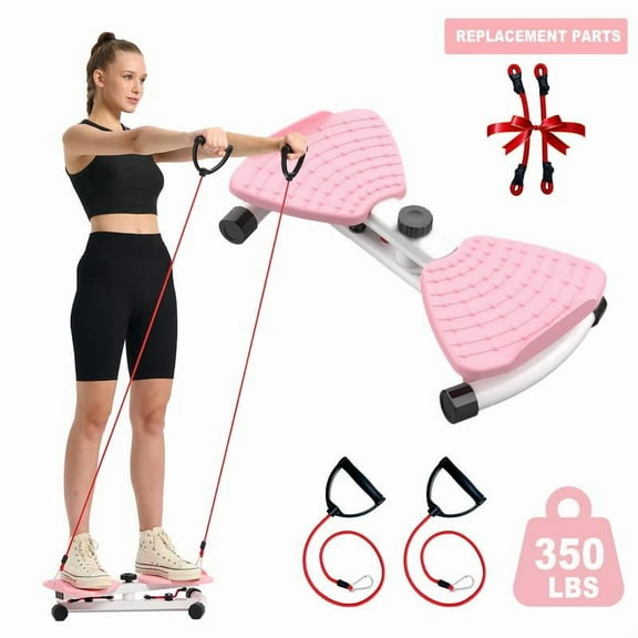 HOTWAVE Waist Twist Machine 350 lbs Capacity Ab Board for Women - Core Workout Equipment Portable Waist Toner for Aerobic Exercise - Home Gym Cardio