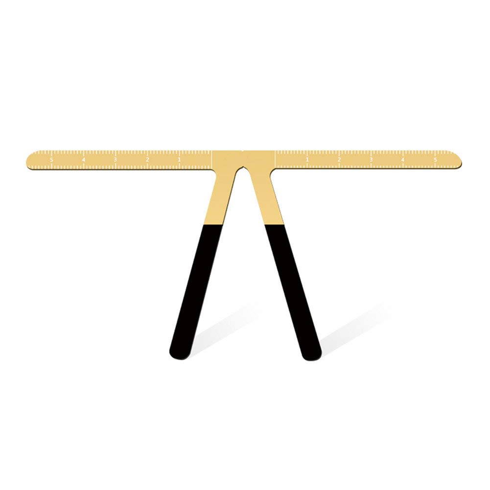 HOTWE Eyebrow Ruler Makeup TSF6 Stencil Three-Point Positioning Measure ...