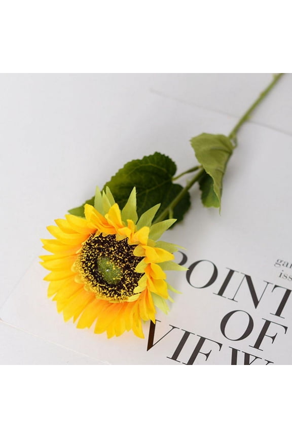 Artificial Sunflower, Silk Sunflowers Faux Yellow Flowers for Home Party Wedding Decoration