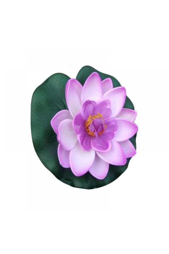 Artificial Water Lilies Lotus Simulation Pond Plants Floating Flowers Pond Decor Ornaments