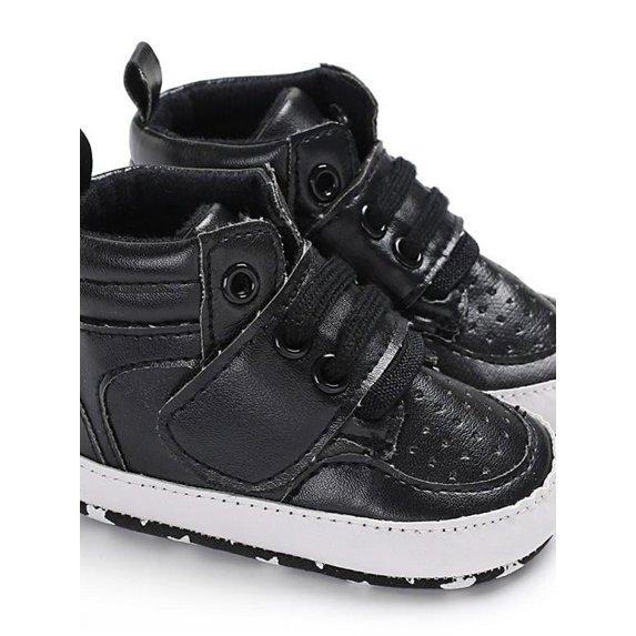 HOTWINTER Baby Girls Boys Shoes Soft Sole High Top Sneaker Anti-Slip Sole Newborn Infant First Walkers