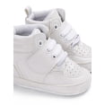 thumbnail image 1 of HOTWINTER Baby Girls Boys Shoes Soft Sole High Top Sneaker Anti-Slip Sole Newborn Infant First Walkers, 1 of 7