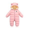 thumbnail image 1 of HOTWINTER Baby Girls Boys Warm Snowsuit Jumpsuit Down Coat Romper Padded Onesie, 1 of 7