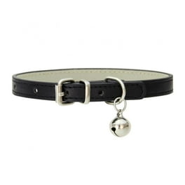 Leather Cat Collars with Bells Safety Adjustable Collar for Pet Kitten Puppy Small Dogs Cats