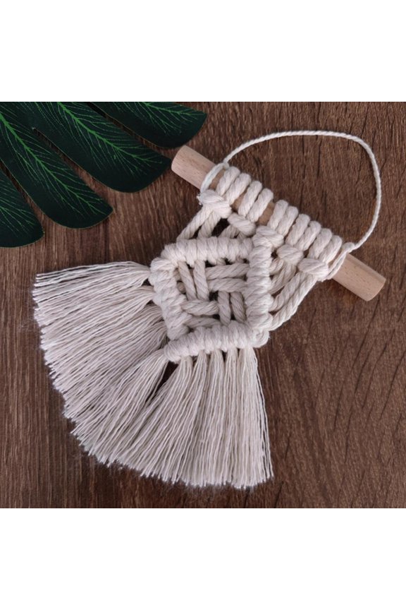 HOTWINTER Cotton Mini Tapestry Wall Décor Hanging,Handmade Woven Boho Home Décor for Bedroom,Apartment