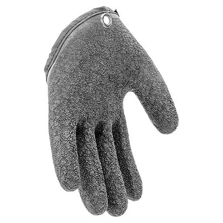 HOTWINTER Fishing Gloves Waterproof Magnetic, Puncture Proof Fish Handling  Gloves Quick Dry Cut Gloves with Buckle for Men Women