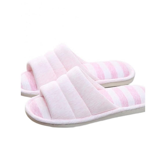 HOTWINTER House Slippers for Women Men Bedroom Indoor Slippers, Open Toe Slippers for Women Memory Foam House Slippers