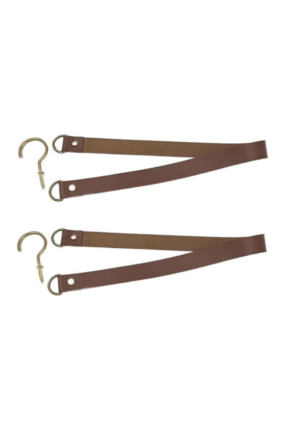 Leather Curtain Tieback, Modern Decorative Curtain Tie-Back with 2 Metal Hooks