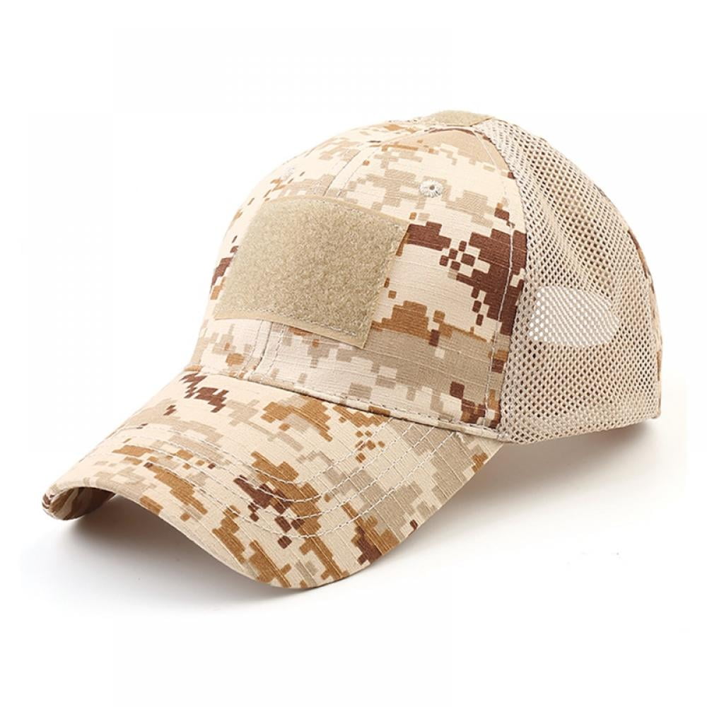 HOTWINTER Men Baseball Cap Camo Tactical Hat Army Military Outdoor Camo  Summer Casual Mesh Caps 