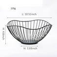 thumbnail image 1 of HOTWINTER Wire Fruit Basket Fruit Bowl for Kitchen Counter Wave Fruit Basket Serving Bowl Wire Fruit Dish for Fruits and Veggies, 1 of 5