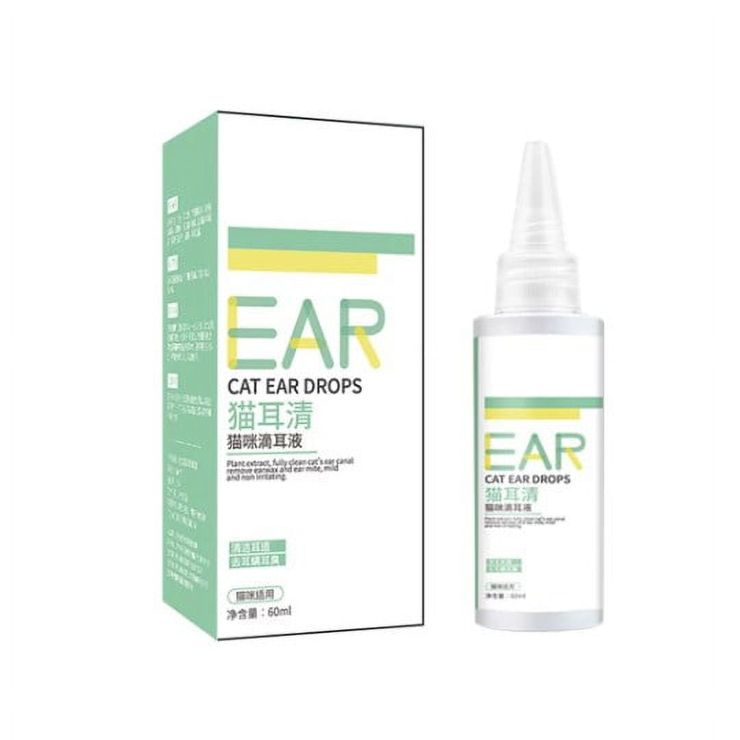 HOTYA Cat Ear Cleaner Ear Drops with Plant Extract for Removing Ear