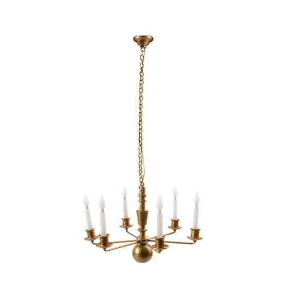 HOTYA Dollhouse Accessories Realistic Model Light Furniture Ceiling Lamp for Toddler