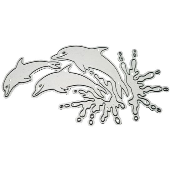 HOTYA Dolphin Metal Cutting Dies Stencil DIY Scrapbook Album Paper Card Template Mold