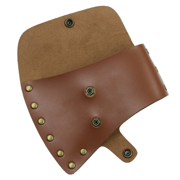HOTYA Leather Hatchet Head Sheath Holster Axe Case Blade Cover Durable Hatchet Cover Sheath Axe Holster for Lumberjack Outdoor