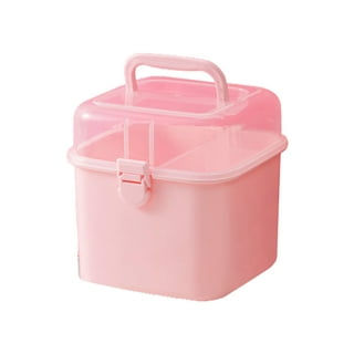 Yayun 3-Tier Pink Stackable Storage Container with Dividers, 18  Compartments Plastic Organizer Box for Dolls, Fuse Beads, Nail Polish,  Tools,Jewelry 