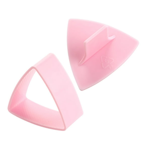 HOTYA Triangle Rice Mold Maker with Lid Pink Color DIY Sushi Moulds Onigiri and Rice