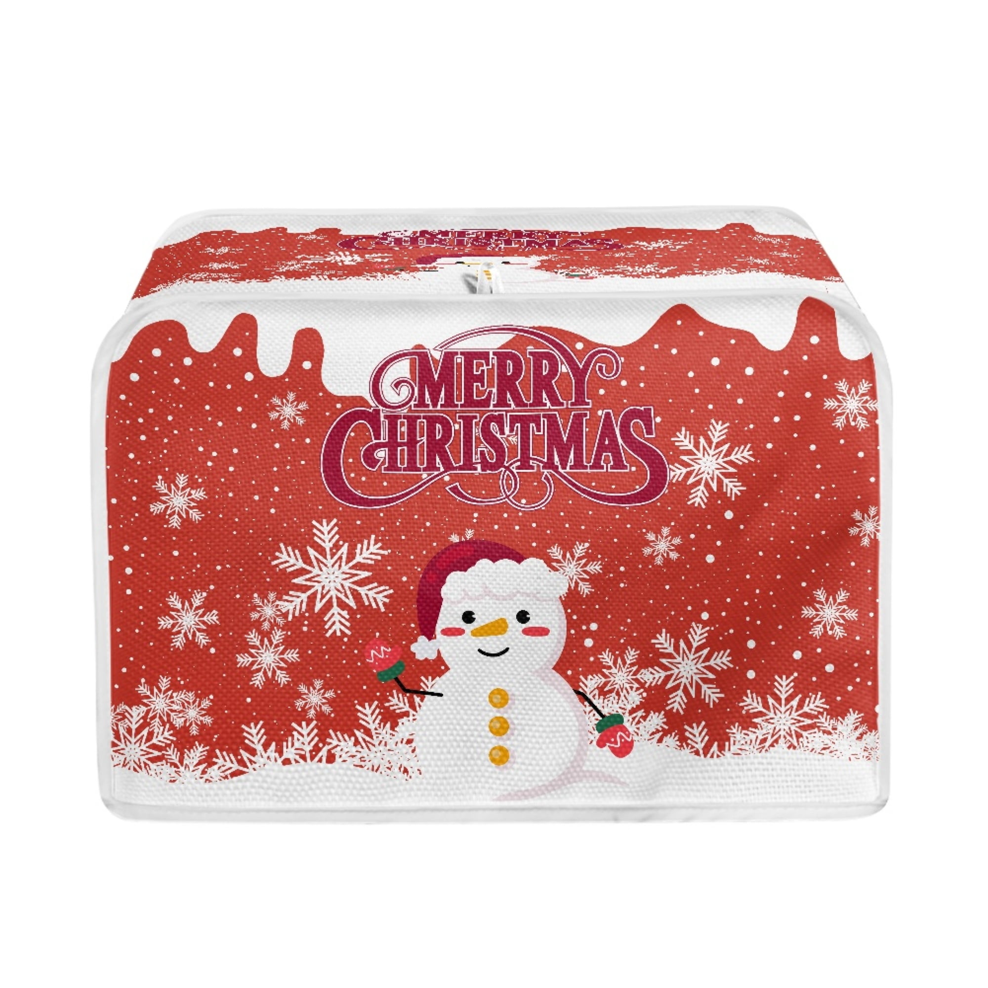 HOTYD Christmas Print Toaster Covers for 2 Slice Decorative Zipper Made