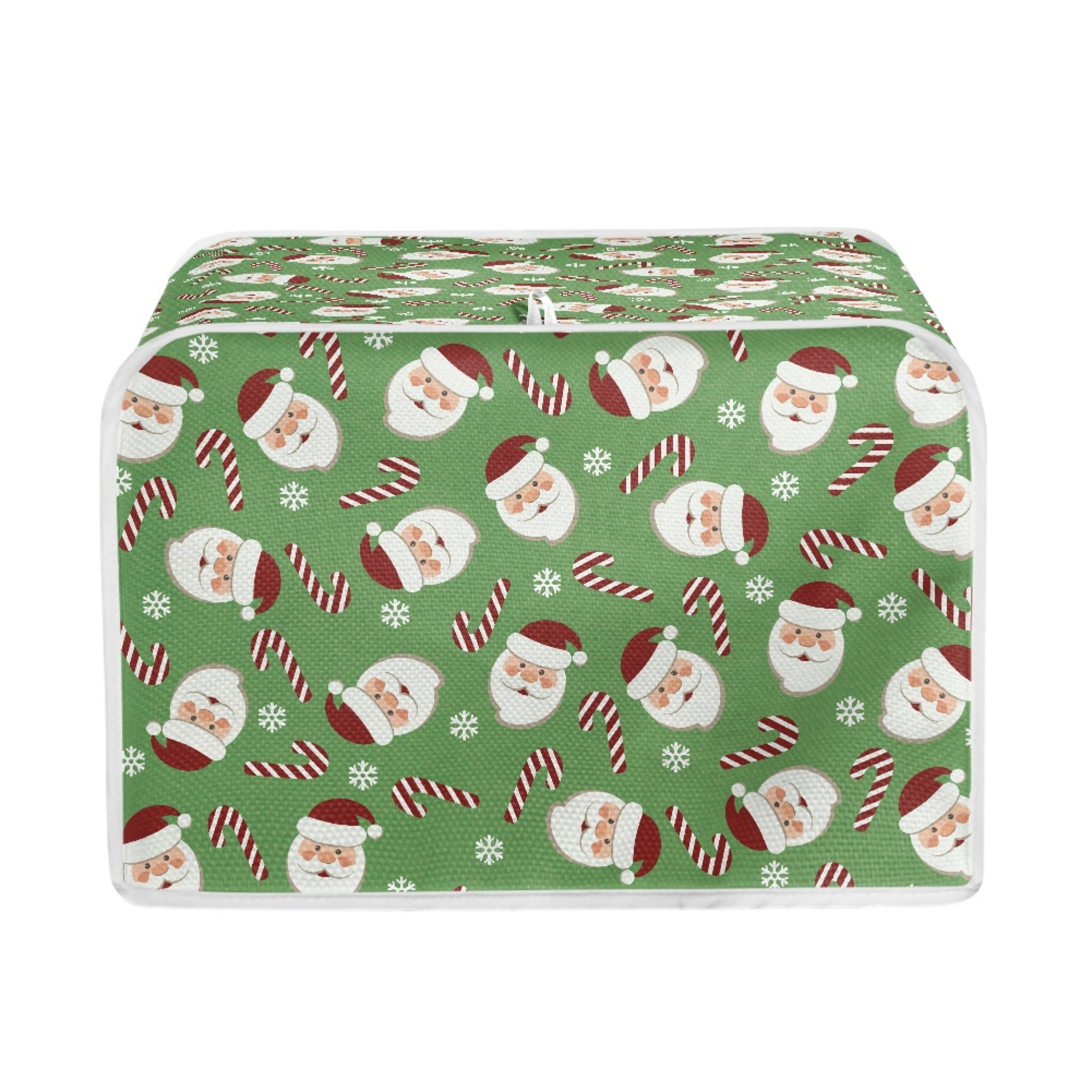 HOTYD Christmas Printing 2Piece Toaster Cover, Made of Linen like Spandex Fabric, Dustproof and