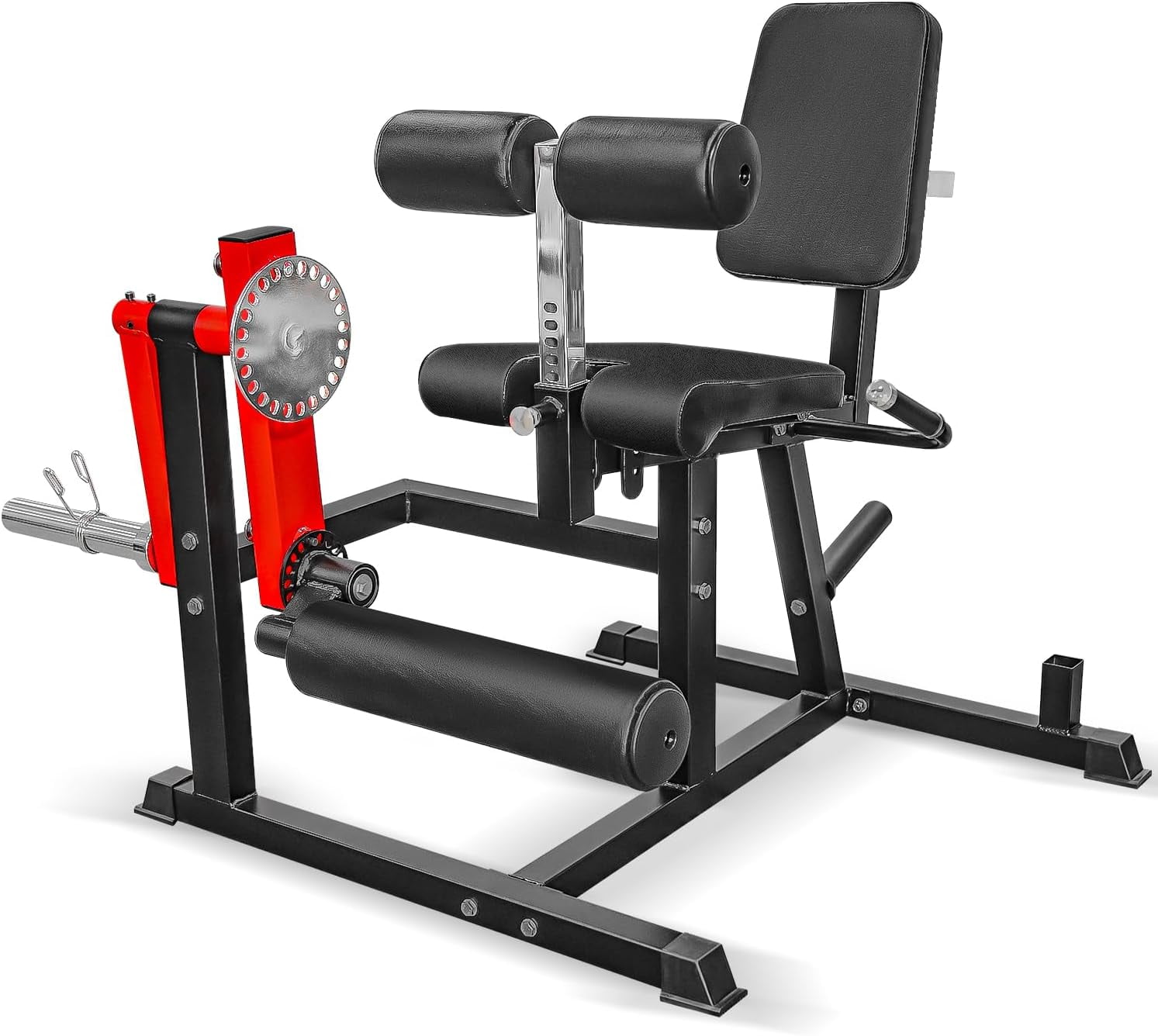 HOUBOS Leg Extension and Curl Machine - Adjustable Plate Loaded Lower ...