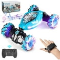 thumbnail image 1 of HOUFIY RC Stunt Car,2.4GHz 4WD Remote Control Gesture Sensor Toys, for 6-12 Year Boys and Girls,Double Sided Drift Truck Off Road 360° Flips with Lights Music,Birthday Christmas Best Gift for Children, 1 of 9