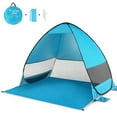 thumbnail image 1 of HOUFIY UPF 50+ Easy Pop Up Beach Tent Sun Shelter, 78.70x65.00", 1 of 7