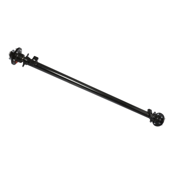 HOUGEET 3500 lbs Trailer Axle Kit for Idler 5 Lug 53.94" Hubface 42.5" Spring Center 5x4.5 Bolt Pattern A108/B137