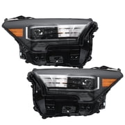 HOUGEET FULL LED Headlights Assembly Fit for Toyota Tacoma 2024 2025 TRD Right Passenger Side
