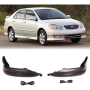 HOUGEET Front Bumper Sport Splitter Lips Spoiler Body Kit Lips Fit for 2003 2004 Toyota Corolla