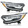thumbnail image 1 of HOUGEET Full LED Headlights Assembly Fit for 2017-2022 Honda CRV Touring with Bulbs, Full LED Headlamp Replacement Pair Set, Left Driver & Right Passenger Side, 1 of 7