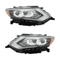 thumbnail image 1 of HOUGEET Full LED Headlights Assembly with Bulbs Fit for Nissan Rogue SL 2017-2020, Black Housing Headlamp Replacement, Left & Right Side, 1 of 8