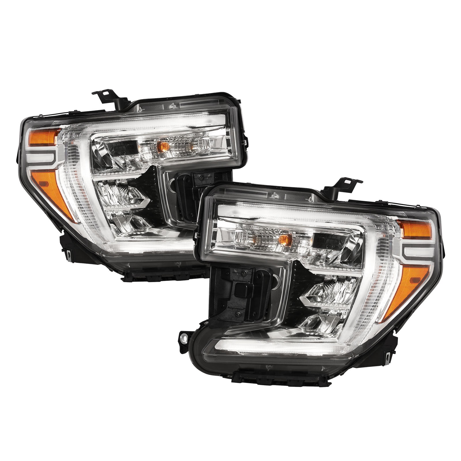HOUGEET Headlight Assembly Left Side and Right Side Fits for 2019-2021 ...