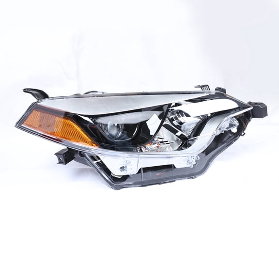 HOUGEET Headlights Assembly Fit for 2014 Toyota Corolla Base/E170/CE/C/LE Eco/LE/L/S Plus/S/Special Edition Sedan 4-Door Headlamps Clear Lens