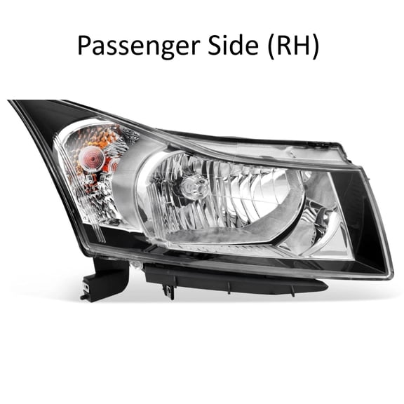 HOUGEET Headlights Assembly Fits for Chevy Cruze 2011-2015 Halogen Headlamp Assembly Passenger Side 1pc