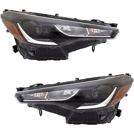 HOUGEET LED Headlight Assembly Fit for Toyota Corolla Cross 2022 2023, Headlamp Replacement for Drive & Passenger Side, OEM 81150-0A230 (Left&Right)