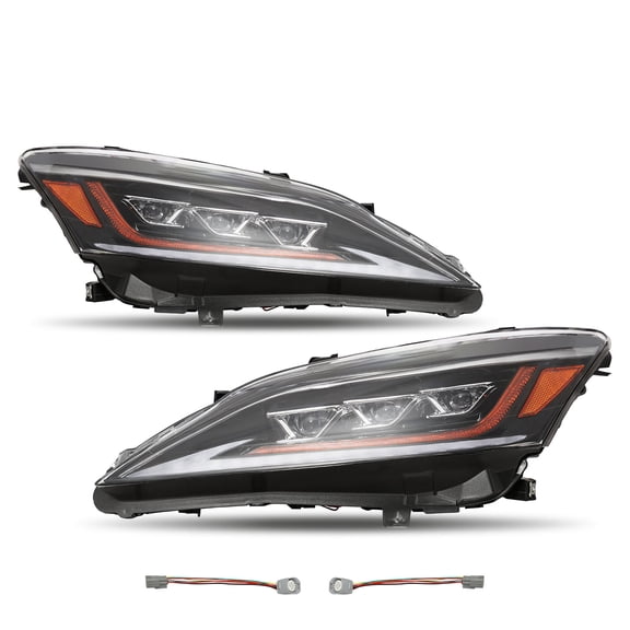 HOUGEET LED Headlights Headlamps Assembly Fit for 2006-2012 LEXUS ES350 Modified Upgrade