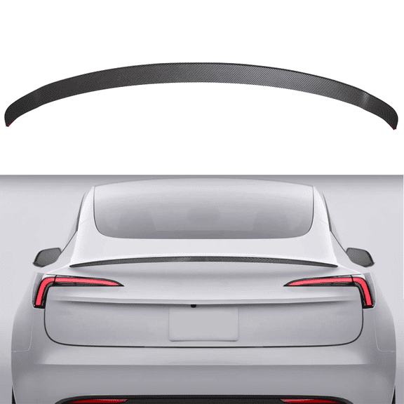 HOUGEET Rear Spoiler Fit for Tesla Model Y 2025 Style ABS Trunk Spoiler Lip Matte Carbon
