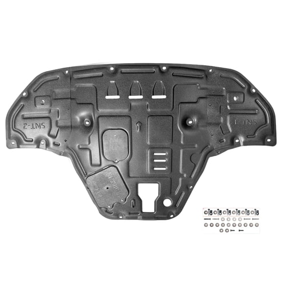 HOUGEET Steel Engine Splash Shield Under Cover Fit for 2020–2023 Hyundai Sonata Tenth Generation 1.5T & 2.0T Models Front Engine Guard with Mounting Hardware Mud Protection Panel