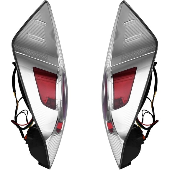 Rear Tail Light Assembly, OE Style Replacement Tail Lamp Compatible with Toyota Prius C 2012 2013 2014, Full Set Driver Left & Passenger Right Side Rear Brake Signal Lamp
