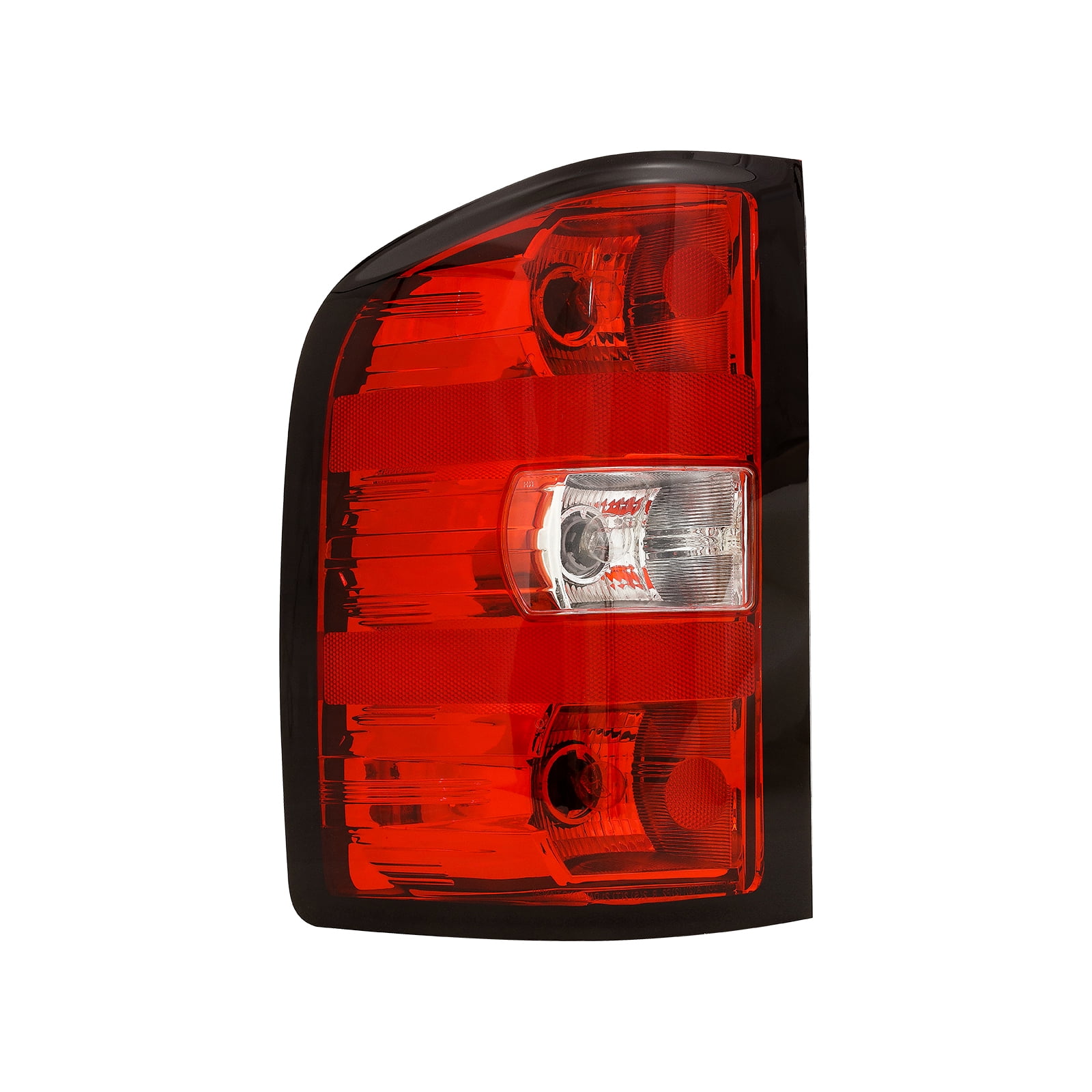 HOUGEET Tail Lights Assembly for Chevy Silverado 1500 2500 3500 2500HD 3500HD 2007-2014 Rear Brake Turn Signal, Black border, Rear Left Drive Side