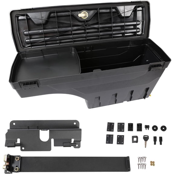 HOUGEET Tool Box Truck Bed Storage Lockable Fit for 2007-2018 Chevrolet Silverado & GMC Sierra 1500/2500/3500 HD, Passenger Side