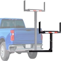 HOUGEET 2-in-1 Truck Bed Extender Adjustable Fit for Pick Up 2" Hitch Work Accessories