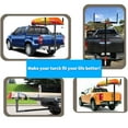thumbnail image 1 of HOUGEET Truck Bed Extender, 2 in 1 Design Foldable Pick Up Truck Bed Hitch Mount Extension Rack For Canoe Kayak Ladder Lumber,800lbs Load Capacity, 1 of 8