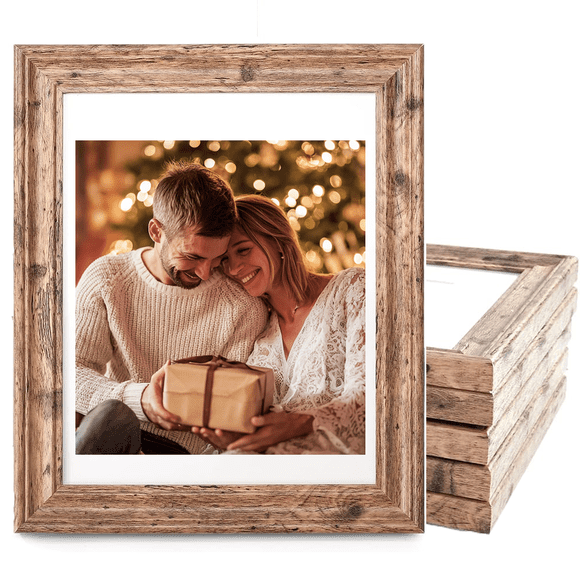 HOUSE DAY 8" x 10" Pre-Installed Wall Mount Photo Frames, 6 Count Pack